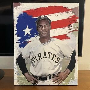 Roberto Clemente Walker Canvas Art